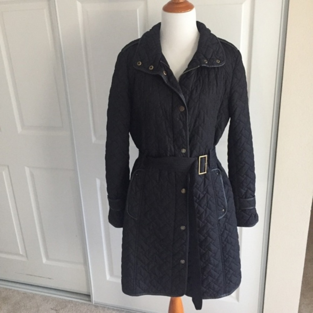 Cole Haan Black quilted jacket medium 8/10